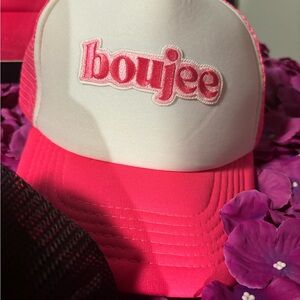 Pink and White Trucker Hat